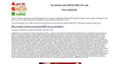 Desktop Screenshot of erfg.com